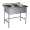 Ванна моечная двухсекционная из нержавеющей стали