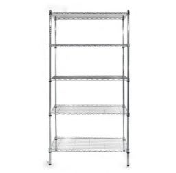 Стеллаж сетчатый хромированный 812204 Hendi