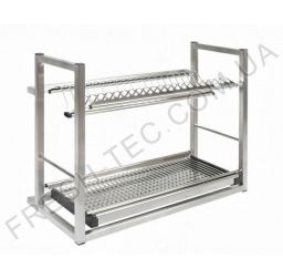 Полка сушка для посуды из нержавеющей стали, настенная