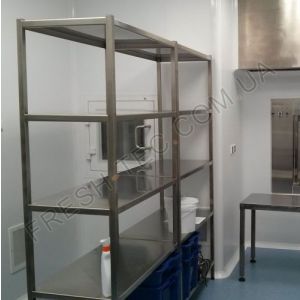 Стеллаж производственный из нержавеющей стали H 1800 мм