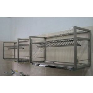 Полка сушка для посуды из нержавеющей стали, настенная