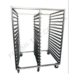 Стеллаж передвижной кондитерский«шпилька»  на 36 уровней под противень 600х400