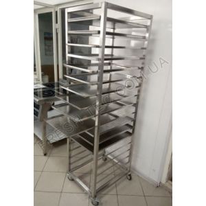 Стеллаж передвижной кондитерский«шпилька»  на 18 уровней под GN 1/1 (530х325 мм)