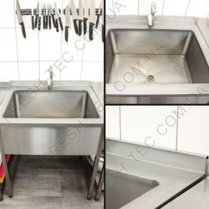 Ванна моечная односекционные из нержавеющей стали сварная