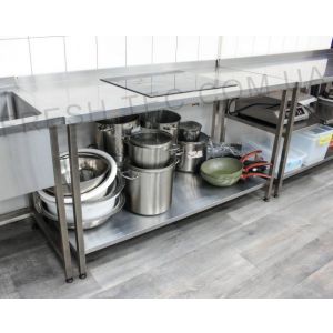 Стол производственный из нержавеющей стали (без борта, без полки)