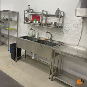 Полка сушка для посуды из нержавеющей стали, настенная