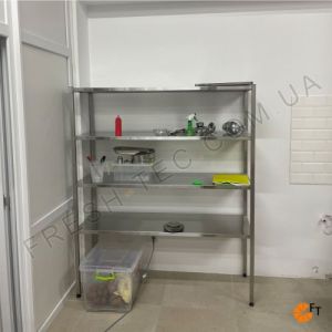 Стеллаж производственный из нержавеющей стали H 1800 мм