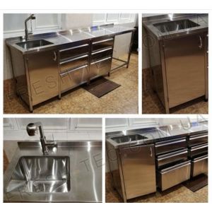 Стол производственный из нержавеющей стали без полки